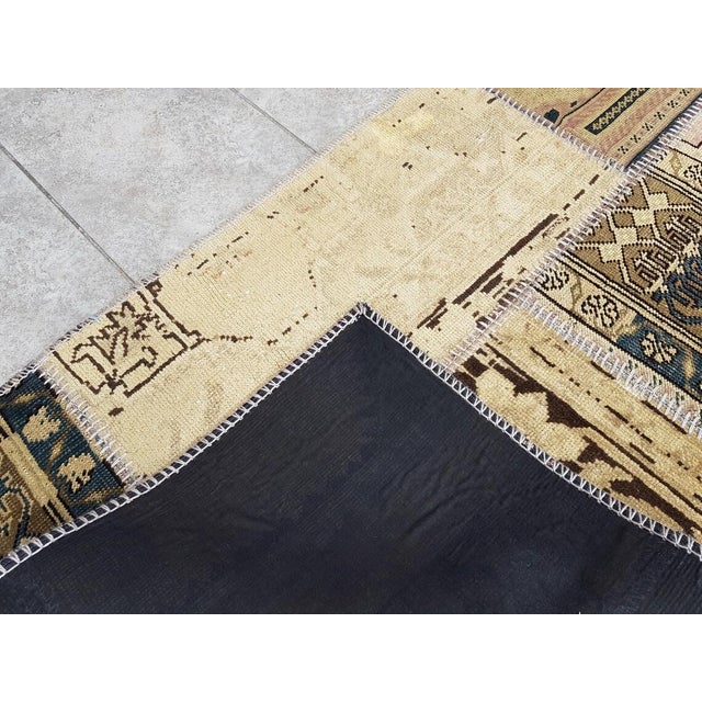 Beiege Handmade Vintage Runner Rug For Sale - Image 6 of 10