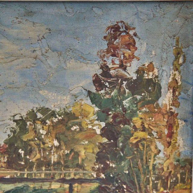 Modern Landscape, 1950s-1960s, Oil Painting For Sale - Image 3 of 6