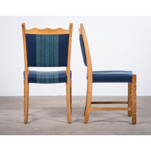Wood Dining Chairs in Oak by Hennnig Kjærnulf, 1960s, Set of 6 For Sale - Image 7 of 10