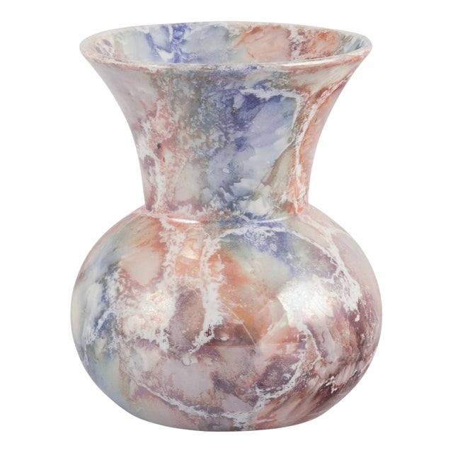 Art Deco Style Marmor Vase in Ceramic from Arabia, Finland, 1920s For Sale
