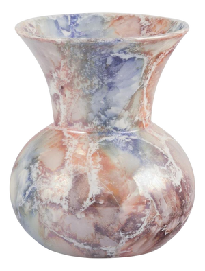 Art Deco Style Marmor Vase in Ceramic from Arabia, Finland, 1920s