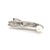 Metal 1990s Mikimoto Estate Akoya Pearl Men's Tie Clasp Silver 7 mm 5.3 Grams For Sale - Image 7 of 11