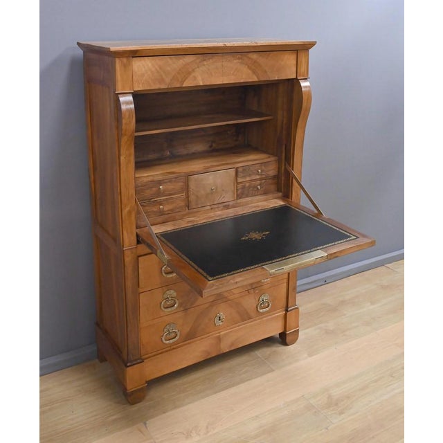 Mid-19th Century Restoration Walnut Secretary Desk For Sale - Image 6 of 18