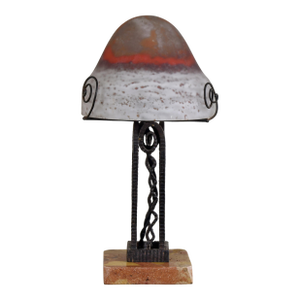 Maynadier & Lorrain Daum French Art Deco Mushroom Lamp - 1920s