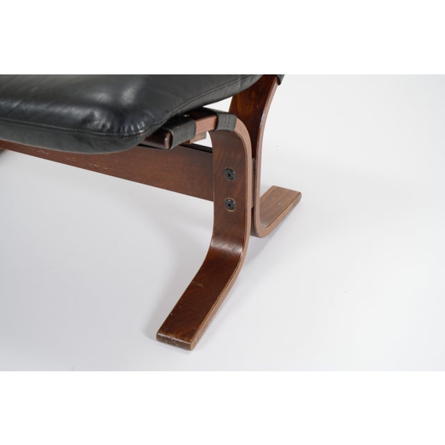 Black Scandinavian Ottoman by Elsa & Nordahl Solheim for Rybo Rykken & Co., 1960s For Sale - Image 8 of 16