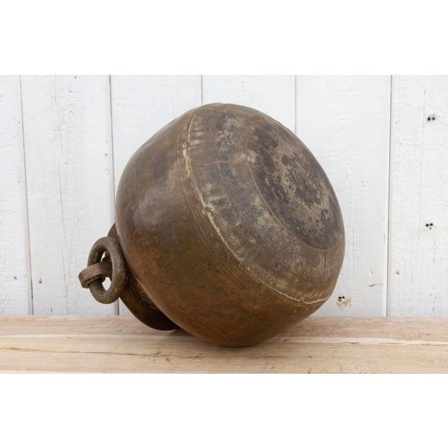 Brass Rare Antique Polished Brass Planter For Sale - Image 8 of 10