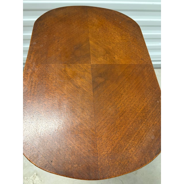 19th Century Victorian Solid Wood Side Table With Four Turned Legs For Sale - Image 10 of 12