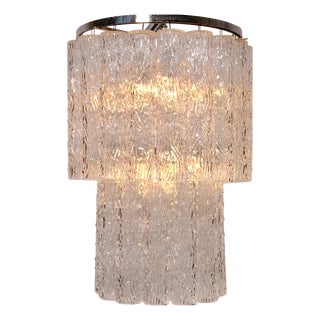 Murano Glass Tronchi Chandelier from Venini, 1970s For Sale