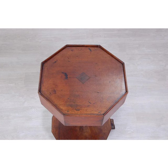 Brown Coffee Table with Secret Drawers, 1890s For Sale - Image 8 of 13