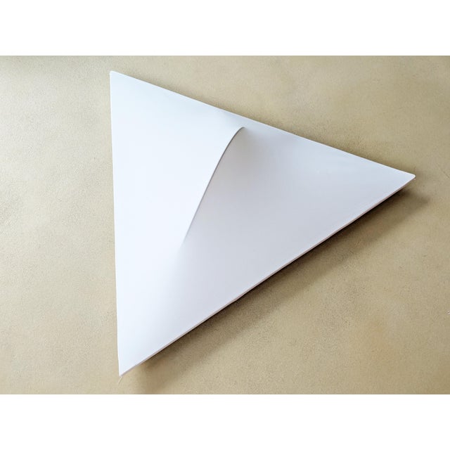 Metal Sanka White Fabric Wall Light with Metal and Plastic by Takahama for Sirrah, 1970s For Sale - Image 7 of 15