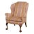 Kindel Winterthur Collection Chippendale Style Mahogany Wingback Chair For Sale