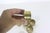 1970s Vintage Hammered Brass Napkin Rings - Set of 6 For Sale - Image 5 of 6