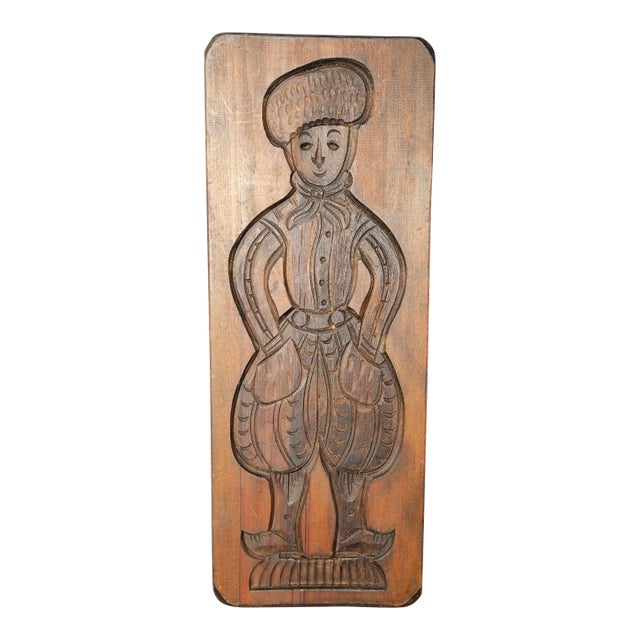 Speculaasplank Mold - Antique Dutch Hand-Carved Cookie Mold for Gingerbread/Speculaas For Sale