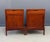 A refined pair of mid-century modern teak nightstands by William Watting, showcasing his signature balance of clean lines...
