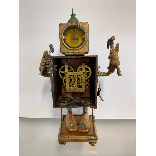 Linda Semple "Time to Make Something" Folk Art Sculpture For Sale - Image 13 of 13