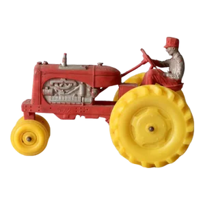 Vintage 1950's Auburn Rubber Allis-Chalmers Toy Tractor