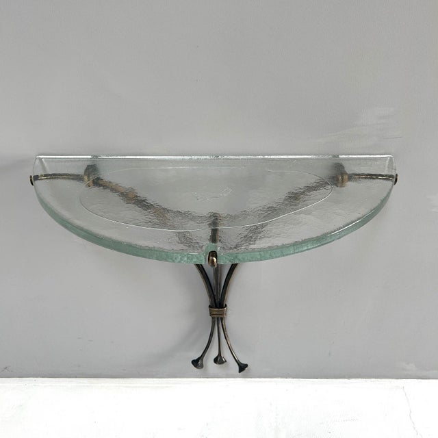 Forged Bronze Console in the style of Lothar Klute, 1980s For Sale - Image 9 of 10