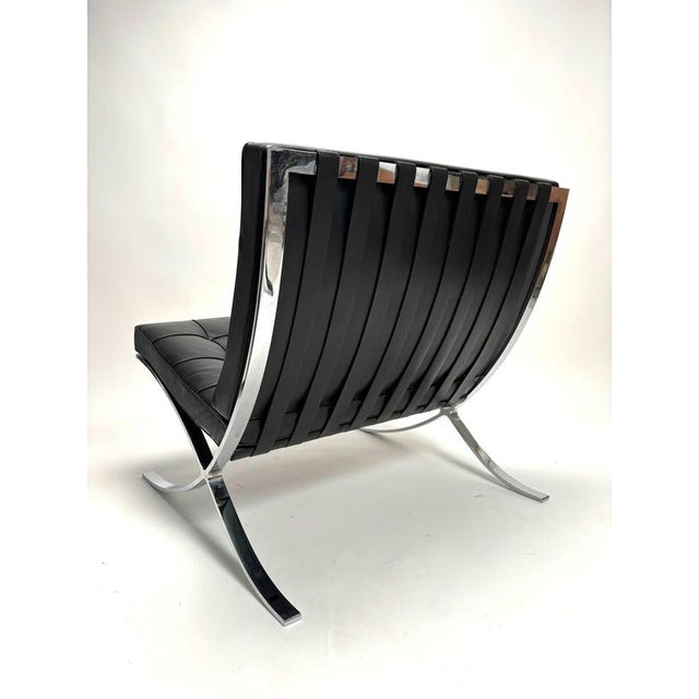 Barcelona Lounge Chairs attributed to Mies Van Der Rohe for Knoll International, 1980s, Set of 2 For Sale - Image 10 of 17