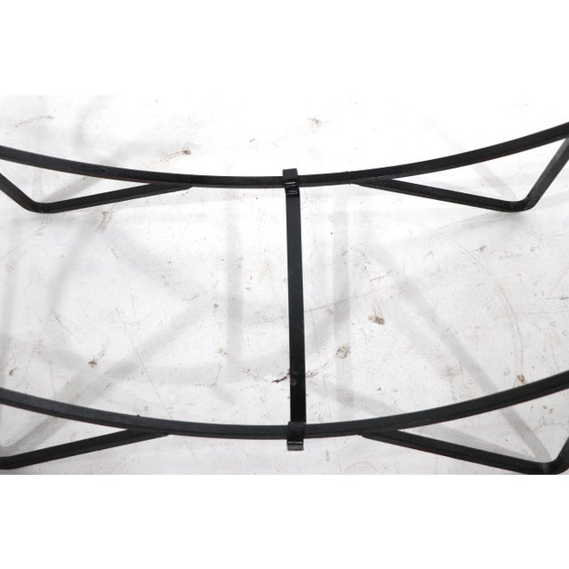 Large Circular Mid Century Wrought Iron Log Holder For Sale In New York - Image 6 of 7