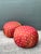 Vintage Geometric Fabric Poufs - Pair For Sale - Image 4 of 12