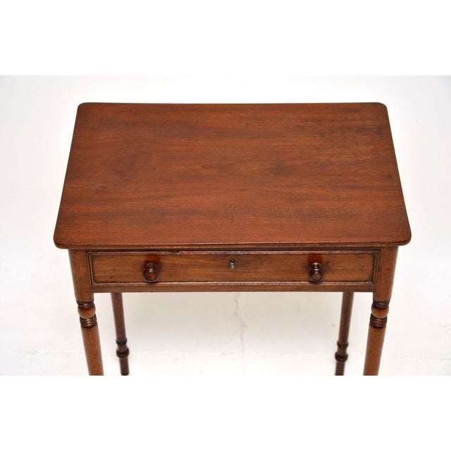 Brown Antique Georgian Side Table, 1800s For Sale - Image 8 of 11