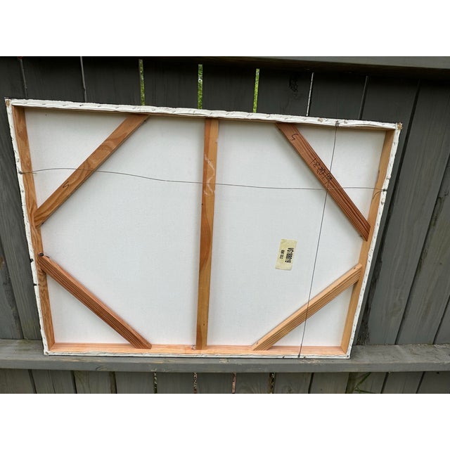 Vanguard Studios 80’s Lee Reynolds Abstract Painting For Sale - Image 4 of 7