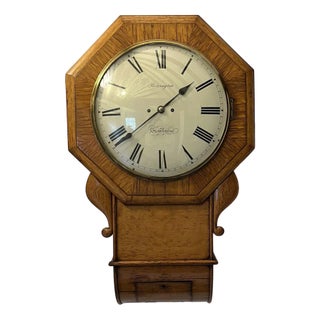 Double Fuse Tavern Clock with Convex Glass For Sale
