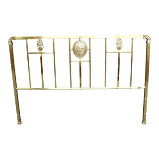 Wesley Allen Brass King Headboard For Sale