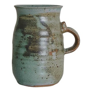 Vintage Studio Pottery Vase Pitcher For Sale