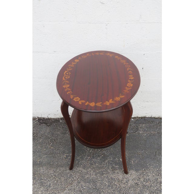 This lovely Side Table is made of wood, solid wood, mahogany, and veneer. This wonderful Side Table has Victorian style...