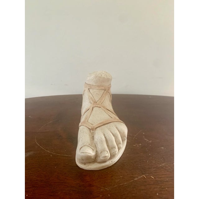 Grand Tour Grand Tour Style Greek Plaster Foot Sculpture For Sale - Image 3 of 8