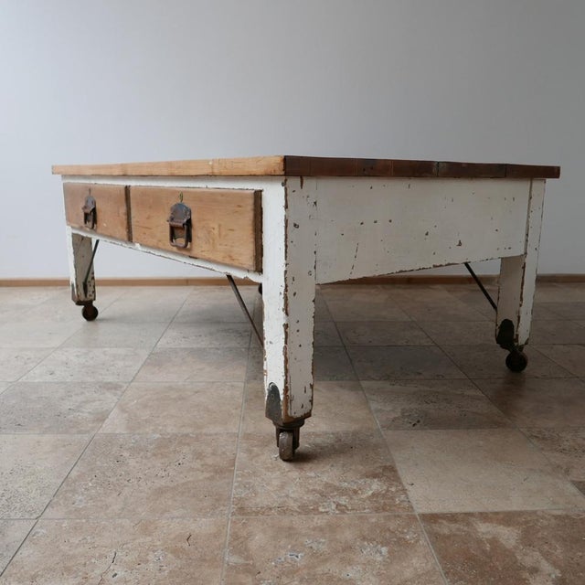 Antique Bakers Prep Table in Wood For Sale - Image 11 of 13