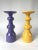 Mid-Century Modern Ceramic Candleholders, 1980s, Set of 2 For Sale - Image 3 of 8