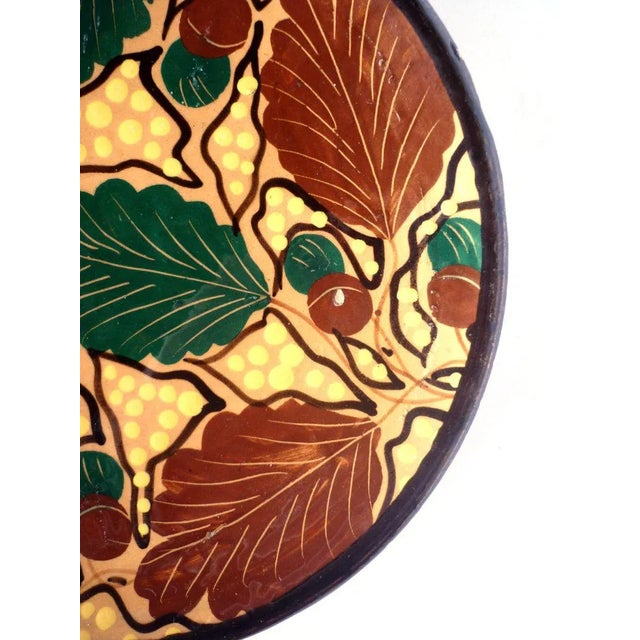 Art Deco RBC Oak Leaf Plates by Bini & Carmignani, 1920s, Set of 6 For Sale - Image 4 of 9