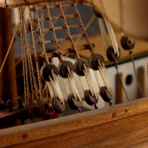 Wooden Sailing Ship Model For Sale - Image 4 of 13