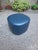 Pouf in Blue Leather by Molteni and C. For Sale - Image 12 of 12