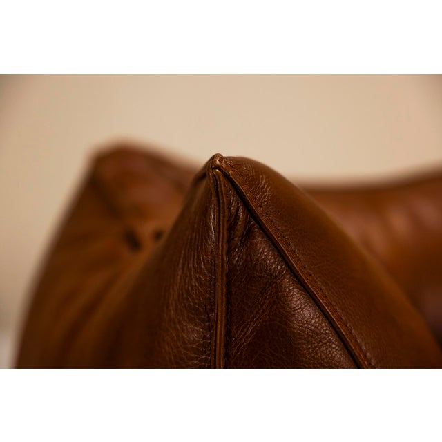 Two-Seater Sofa in Leather by Mario Bellini for B&B Italia For Sale - Image 11 of 13