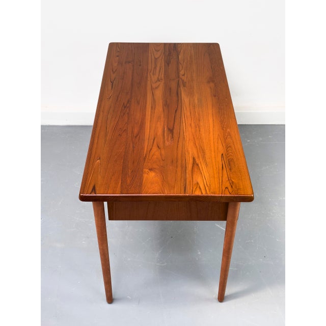 Vintage Teak Desk with Drawers, 1960s For Sale - Image 16 of 18