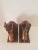 Wood Vintage 1980s Bronzed Equine Bookends W/ Walnut Base - Set of 2 For Sale - Image 7 of 9