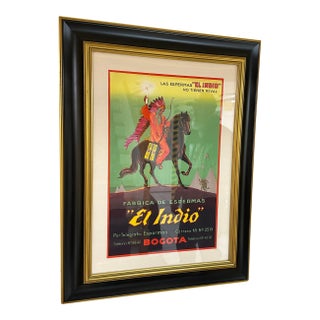 1926 Colombian Advertising Poster – “Las Espermas El Indio” For Sale