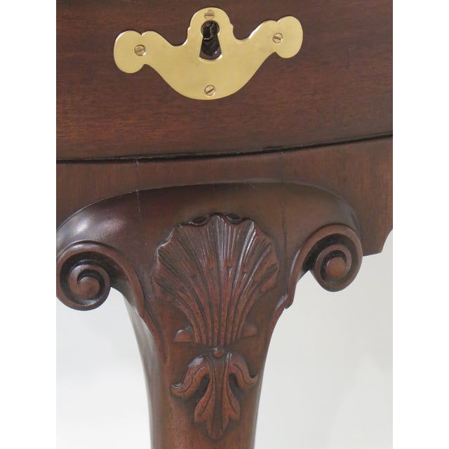 Kittinger Mahogany Half Round Claw Foot Table For Sale In Philadelphia - Image 6 of 11