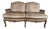 Vintage Baker Furniture French Provincial Louis XV Carved Wood Settee For Sale