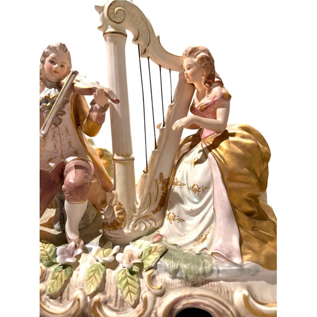 Vintage Lenwile Ardalt Artware Japan Musical Figurine Lamp & Music Box #7857 For Sale - Image 10 of 10