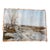 Vintage Mid-Century Winter River Landscape Oil on Canvas, 22” X 16” For Sale