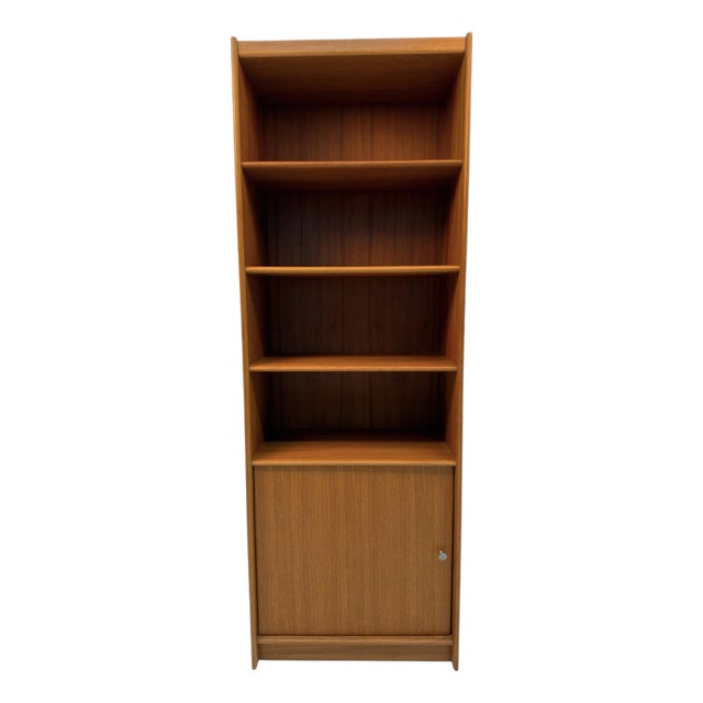 Mid-Century Modern Danish Teak Bookcase For Sale