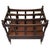 Wood English Walnut Canterbury Magazine Stand For Sale - Image 7 of 7