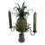 1990’s Petite Choses Pineapple Double Candelabra For Sale