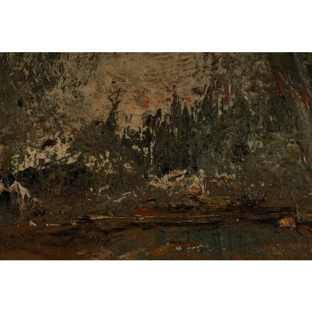 Ezelino Briante, Woodland Landscape, 1920s-1940s, Oil on Board For Sale - Image 7 of 16