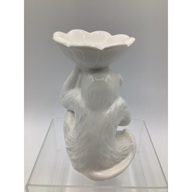 Vintage Fitz and Floyd White Ceramic Monkey Votive Holders Japan - Set of 3 For Sale In New York - Image 6 of 10