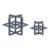 Modern Metal Star Sculpture (Set of 2) For Sale